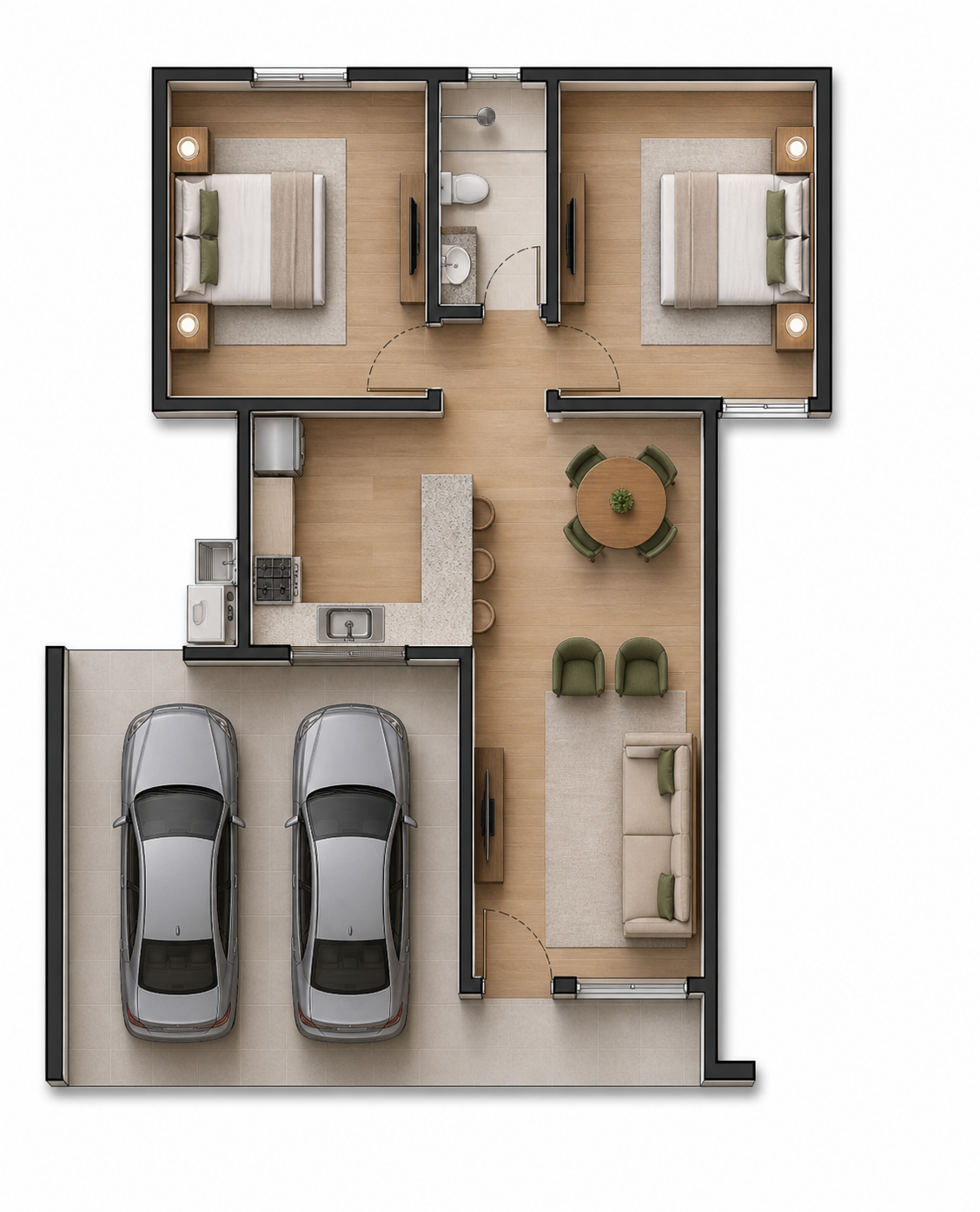 Casa Alamanda (2 quartos) - Imagem 2
