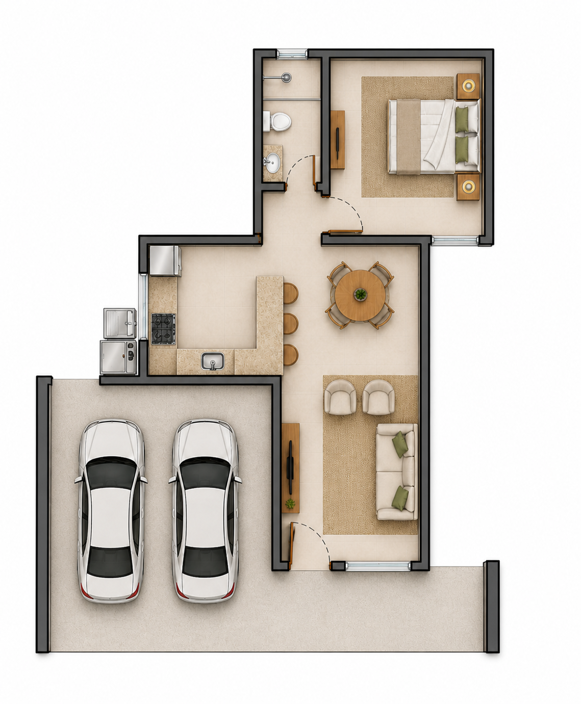 Casa Petúnia (1 quarto) - Imagem 2