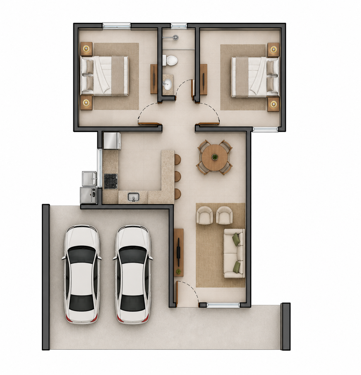 Casa Petúnia (2 quartos) - Imagem 2